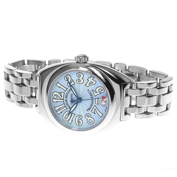 FRANCK MULLER Trans America 2000L Date blue Dial Auto quartz Ladies Watch - Picture 1 of 12